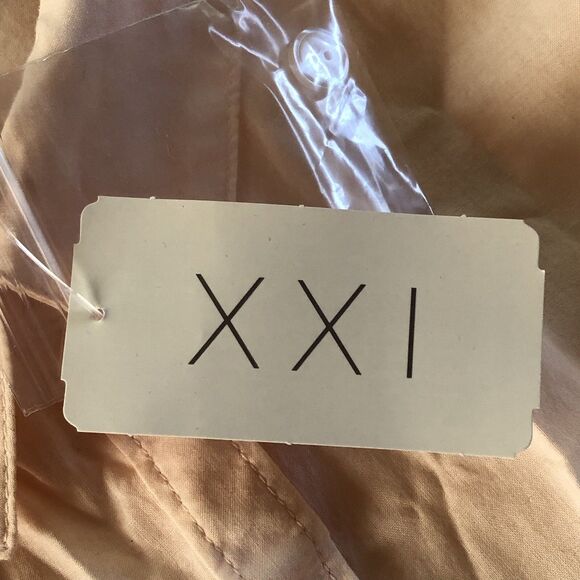 Forever 21 XX1 Women’s Button Down Blouse Peach Size Large NWT - Picture 14 of 14